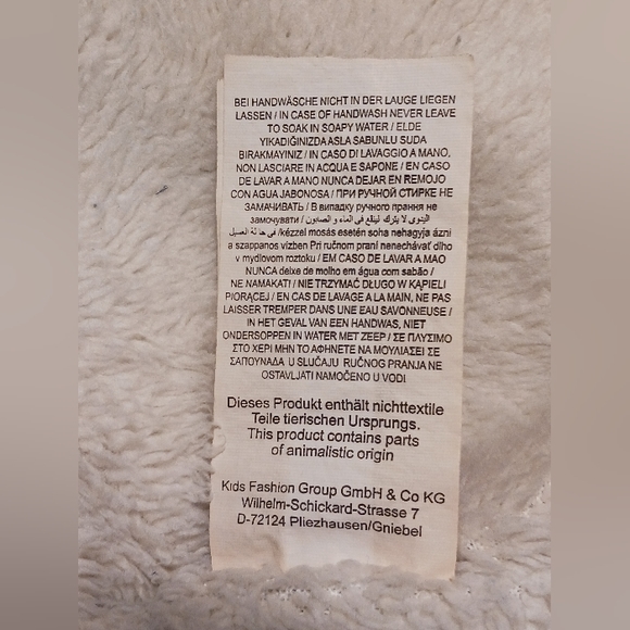 Kanz Baby Unisex Size 6M Fur Lapel Distressed Denim Jean Warm Bomber Jacket - Picture 13 of 13